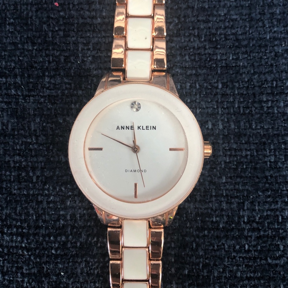 Anne Klein Rose Gold/White Watch